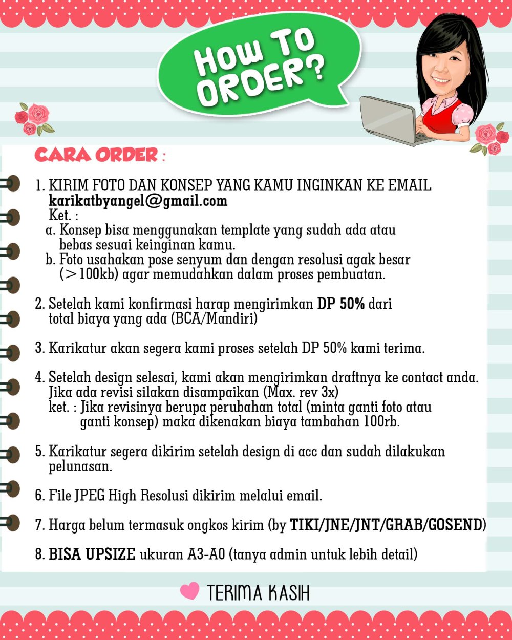 cara order